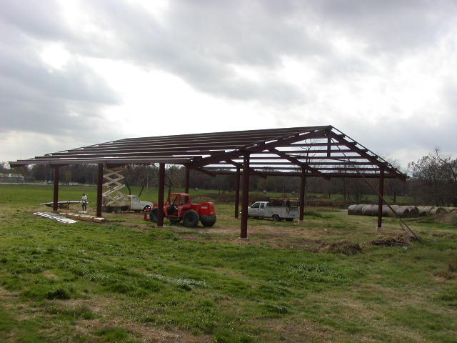 Metal Building Hay Barn